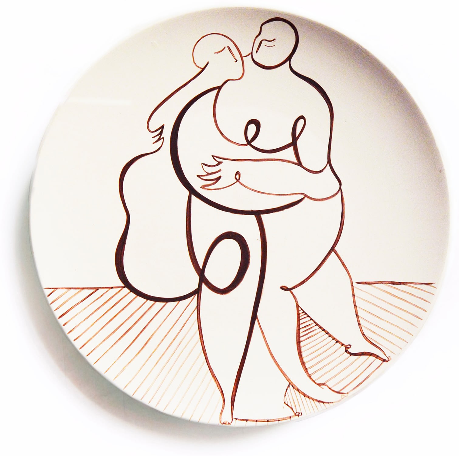 Andrea Santamarina Contemporary artist spain Art Gallery artistic ceramic drawing plates Love 12