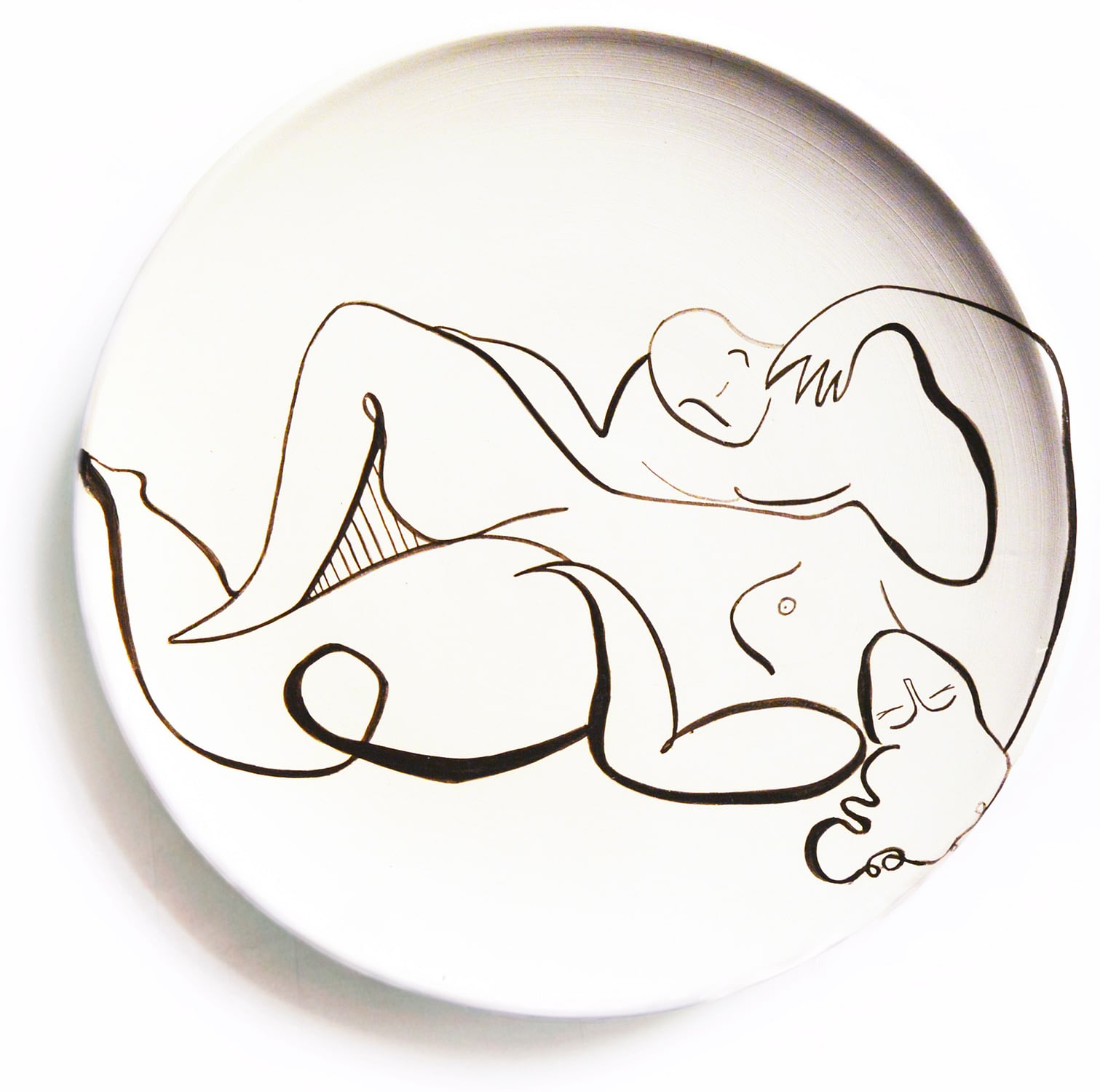 Andrea Santamarina Contemporary artist spain Art Gallery artistic ceramic drawing plates Love 11
