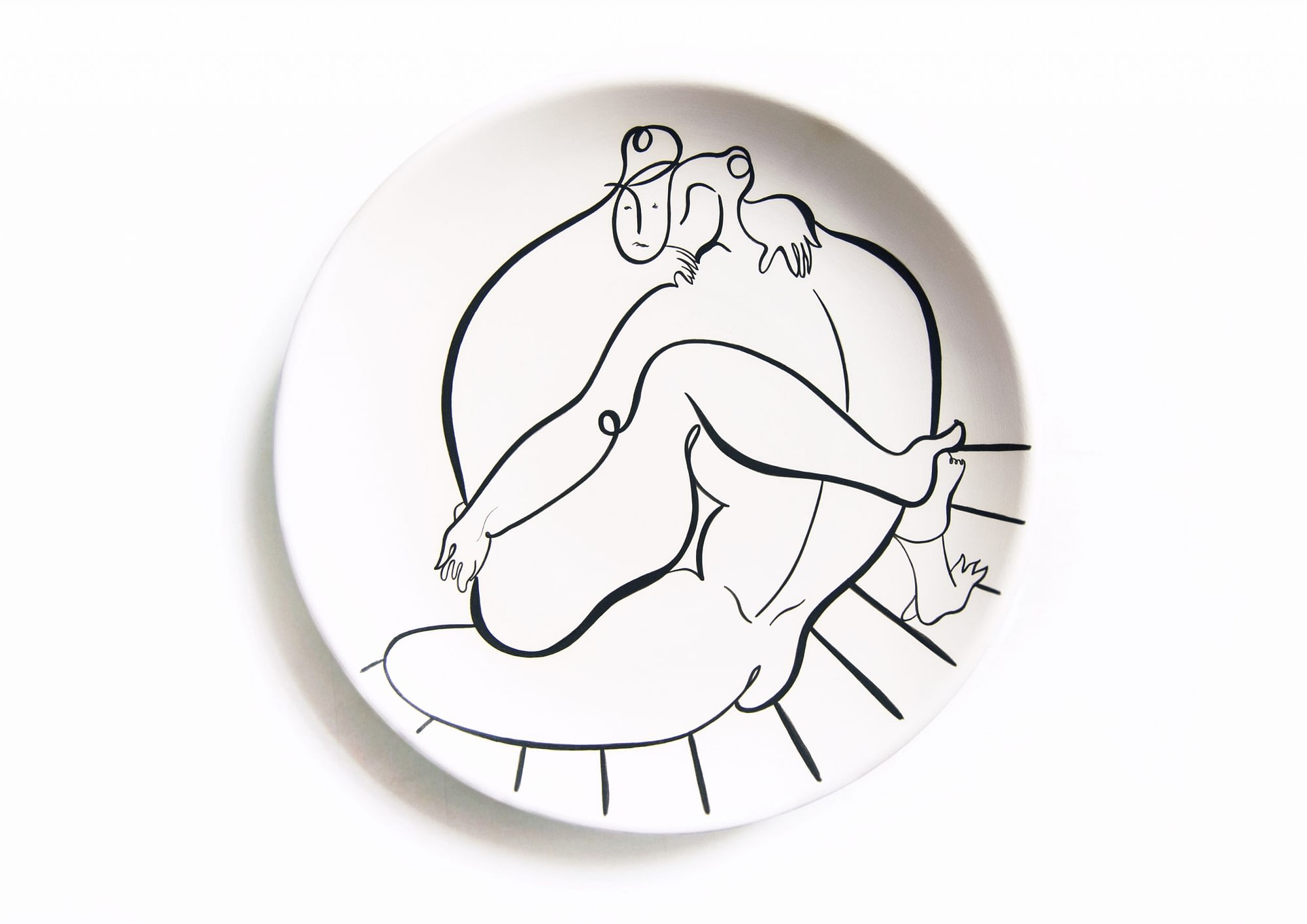 Andrea Santamarina Contemporary artist spain Art Gallery artistic ceramic drawing plates Love 8 1 scaled