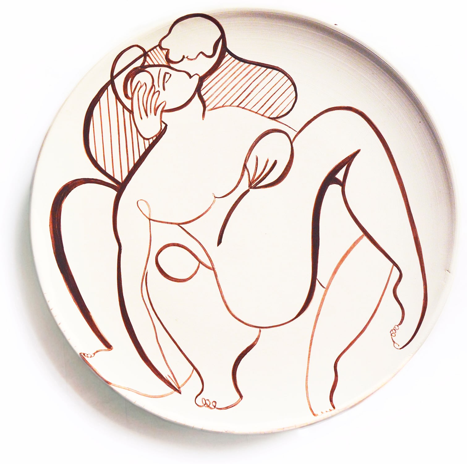 Andrea Santamarina Contemporary artist spain Art Gallery artistic ceramic drawing plates Love 13