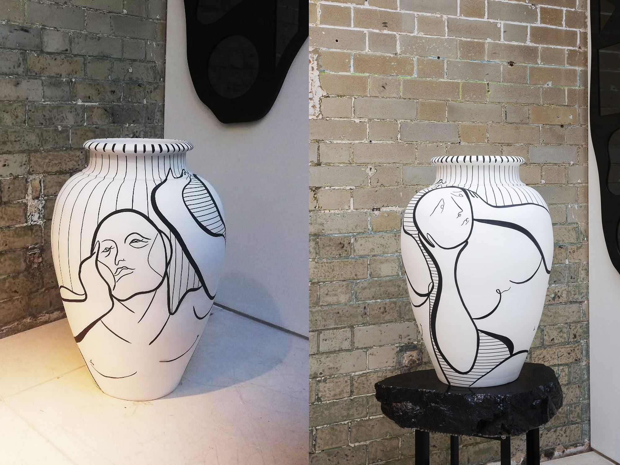 Andrea Santamarina Ceramic Vase Mint London Flower Vase Jarrón de cerámica Rossana Orlandi 1 scaled