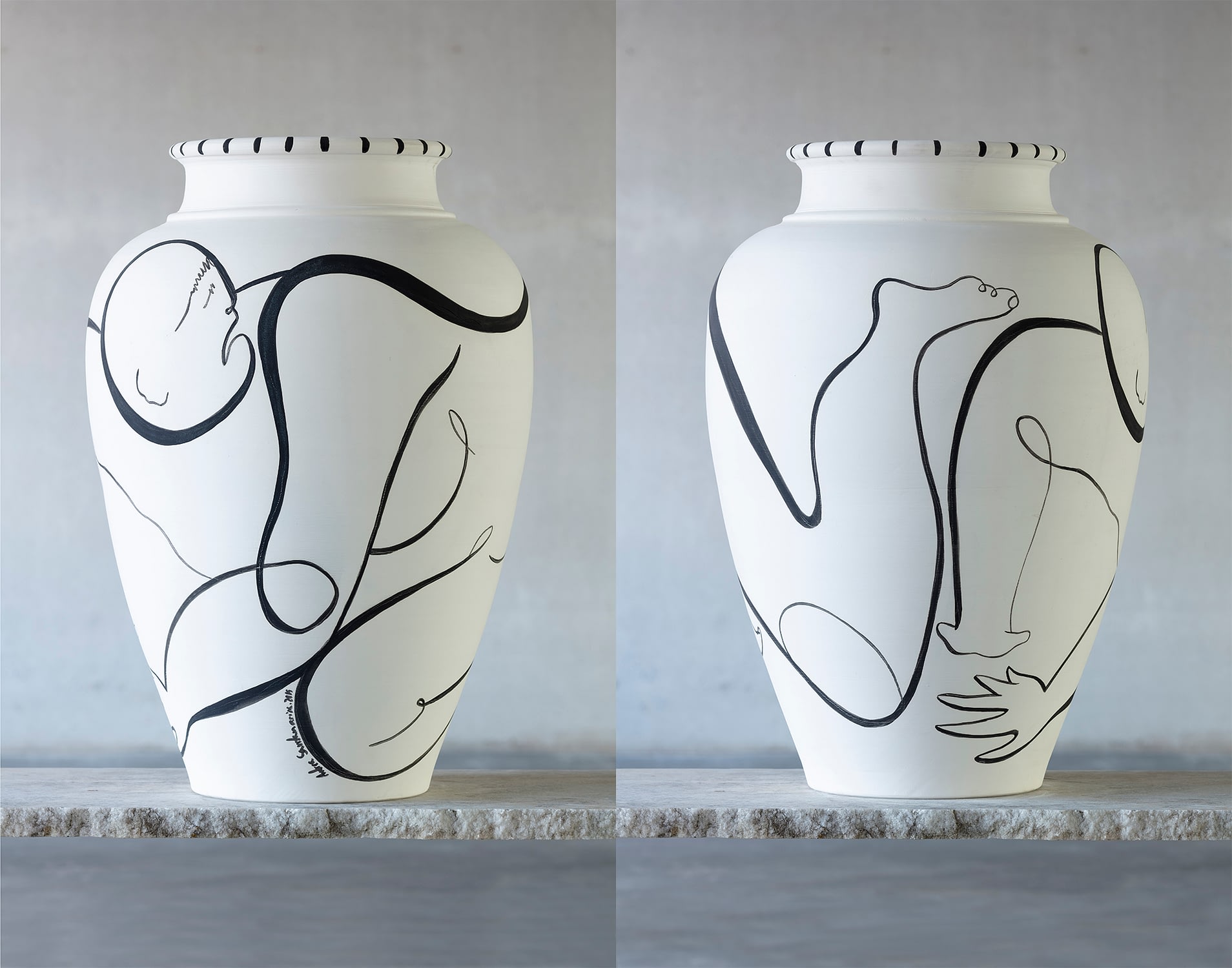 Andrea Santamarina Studio Rossana Orlandi ACDO Ceramic Vases Trapped Collection Web